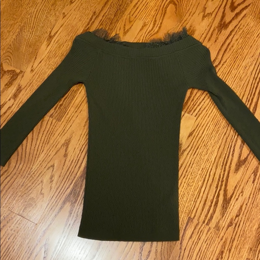 Red Valentino Long sleeve Olive top